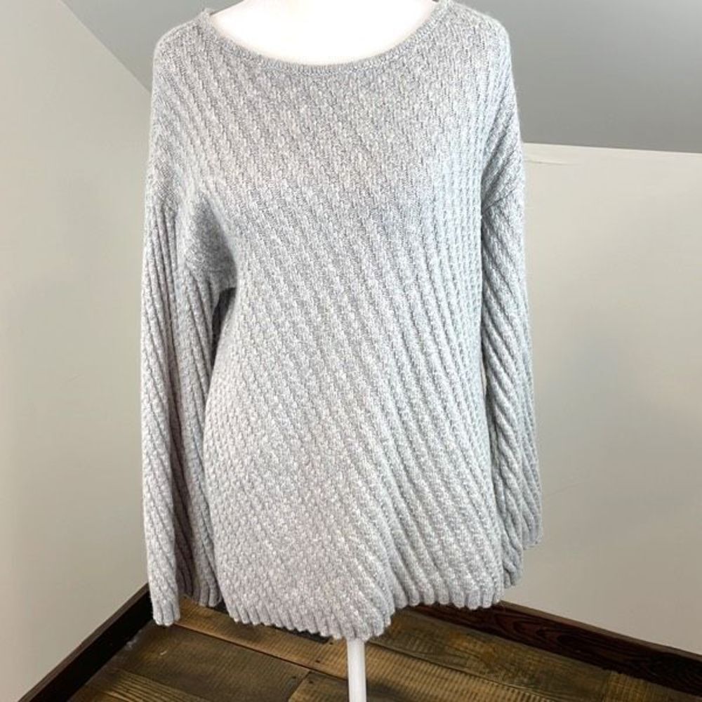 Ann Taylor Alpaca Wool Blend Grey Sweater Size M Women’s.